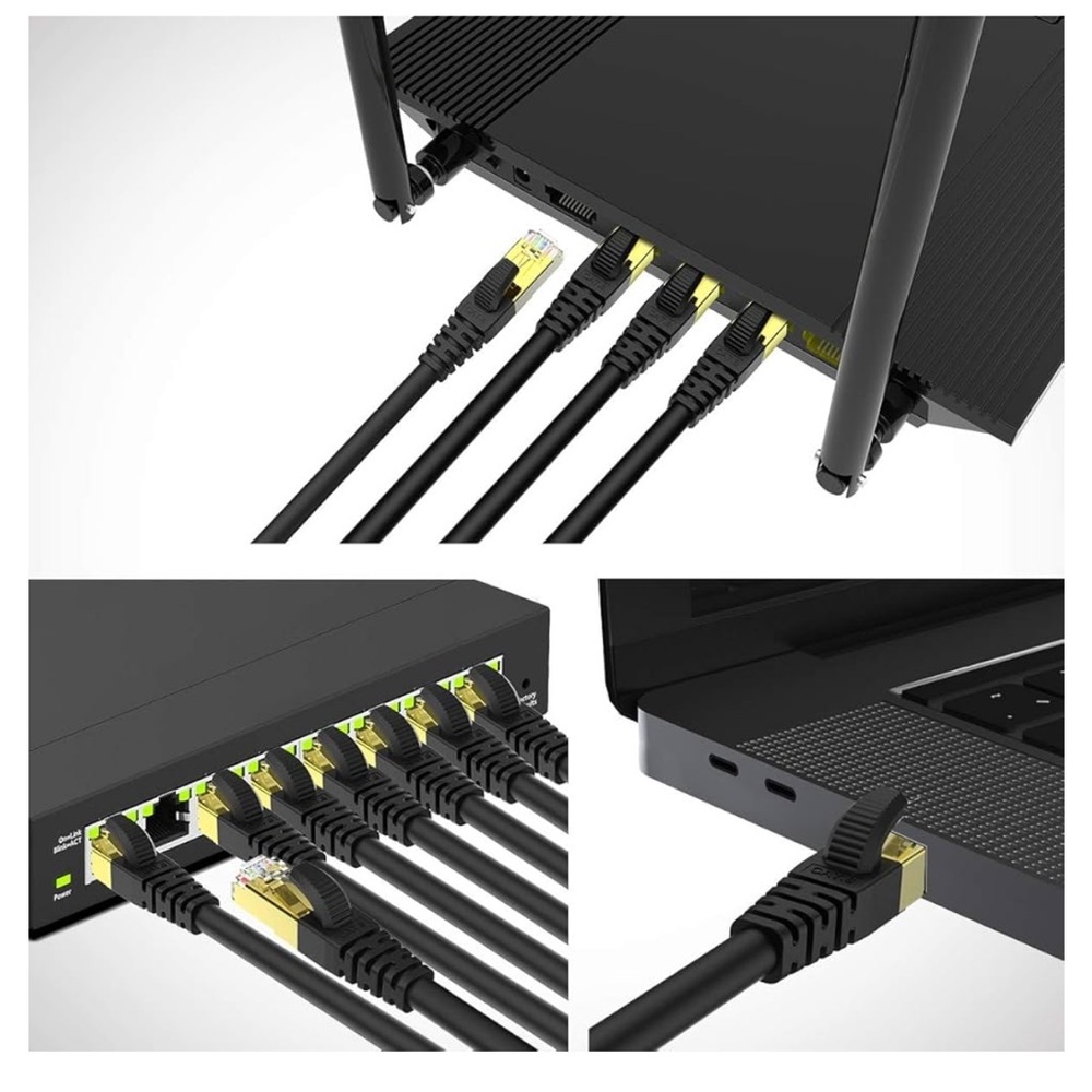 3/for $15 🍒5 Pack KASIMO CAT8 Super Speed Ethernet Cable - NEW w TAGS 🏷️ - Picture 5 of 12